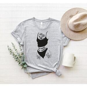 My Body My Choice Grey T-shirt Size Small